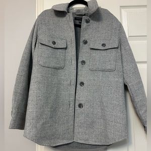 Dynamite Patterned Patch Grey Jacket